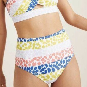 Anthropologie High-Waisted Bikini Bottom Large